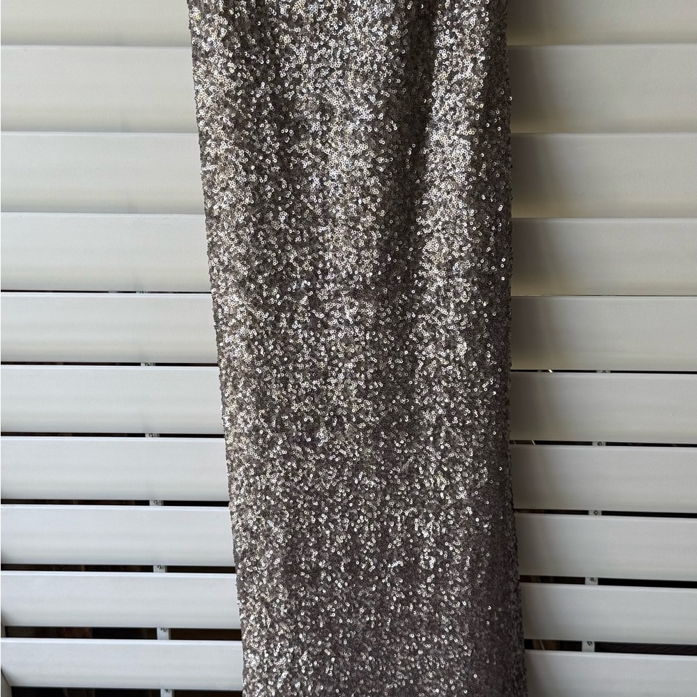 SORELLA VITA Silver Sequin Wedding Dress